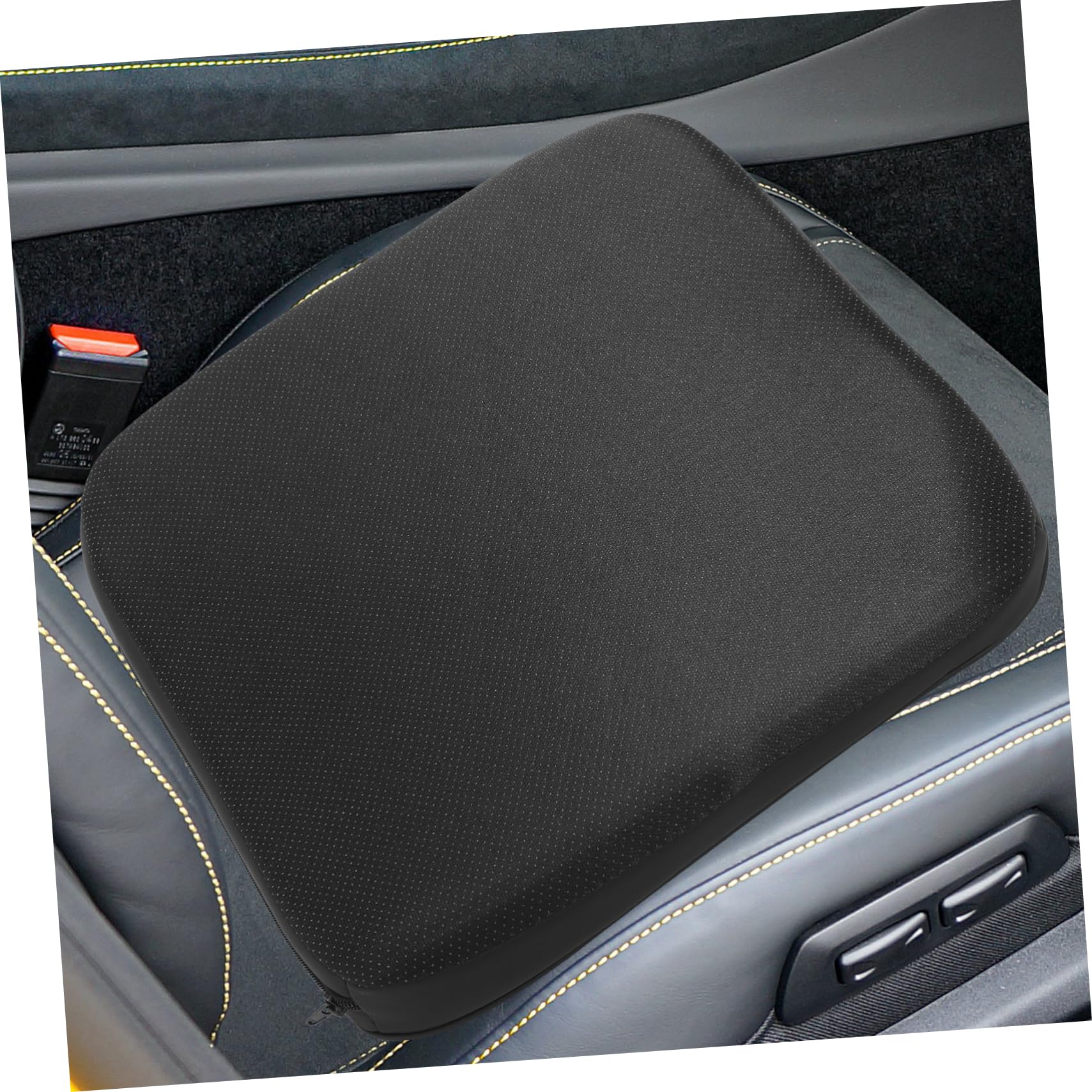 Cojín Elevador para Asiento de Coche Negro, Antideslizante