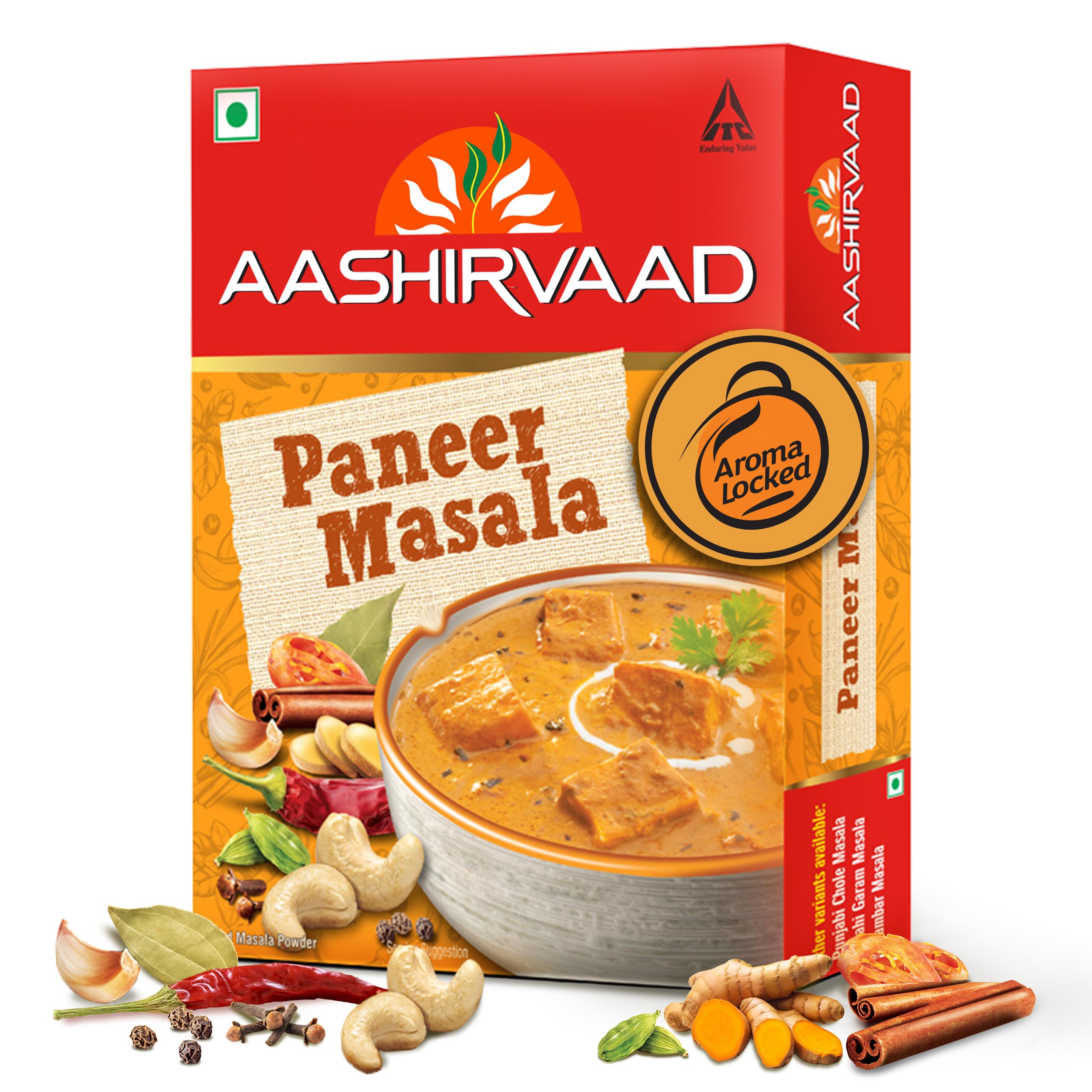 Aashirvaad Paneer Masala, 100g, Blended Spice for Authentic Taste and Colour