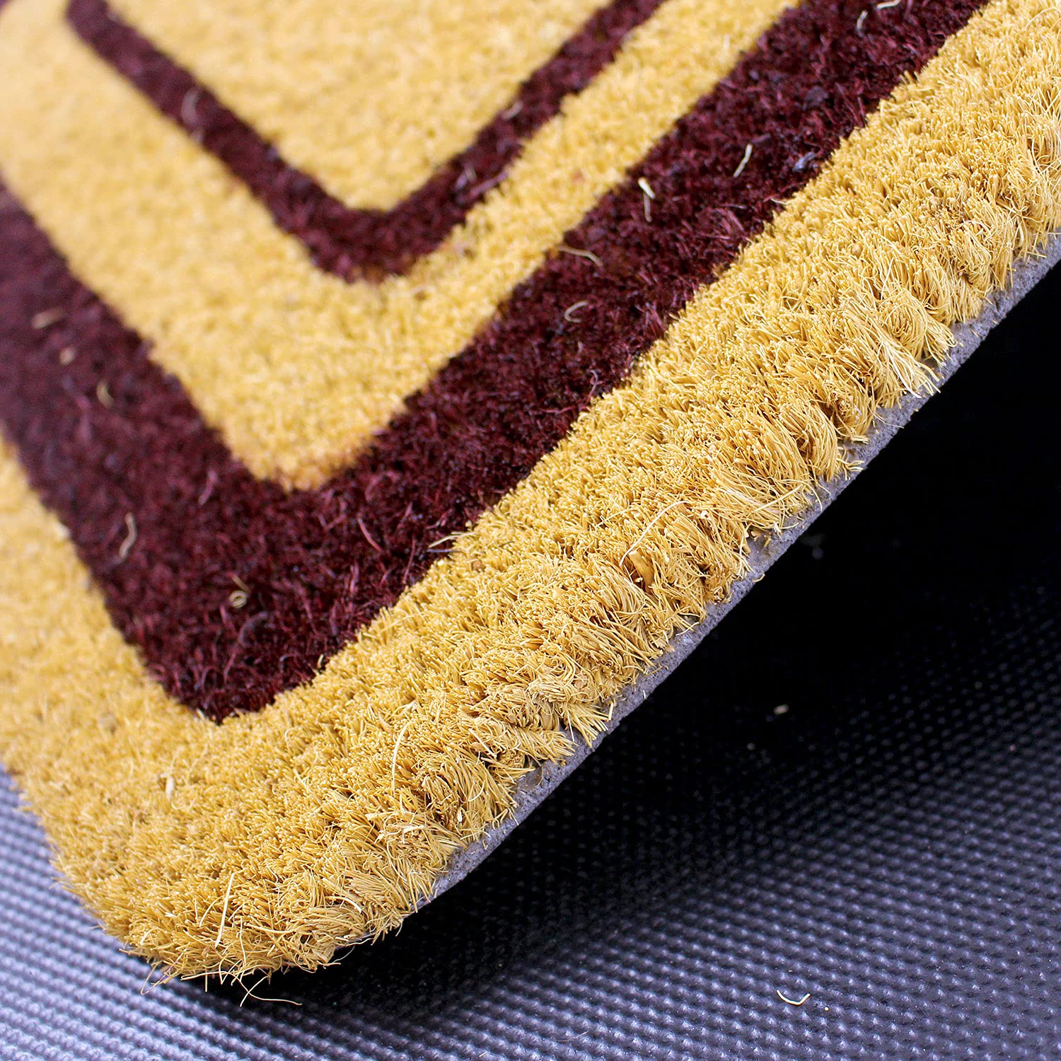 OLIVO.shop | Kokosmatte mit rutschfester Unterseite, Fußmatte, 3 Farben, 5 Größen (Braun, 70 x 140 cm)