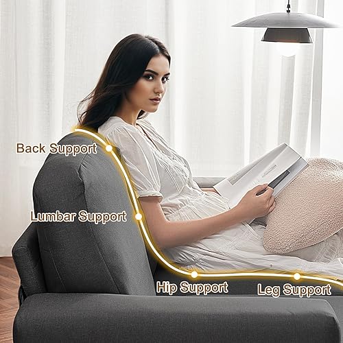 Miniatura 4 de Furnimart Moderno juego de sofá y sofá biplaza de 3 plazas, juego de 2 sofás para sala de estar, sofá modular de asiento profundo y sofá biplaza,