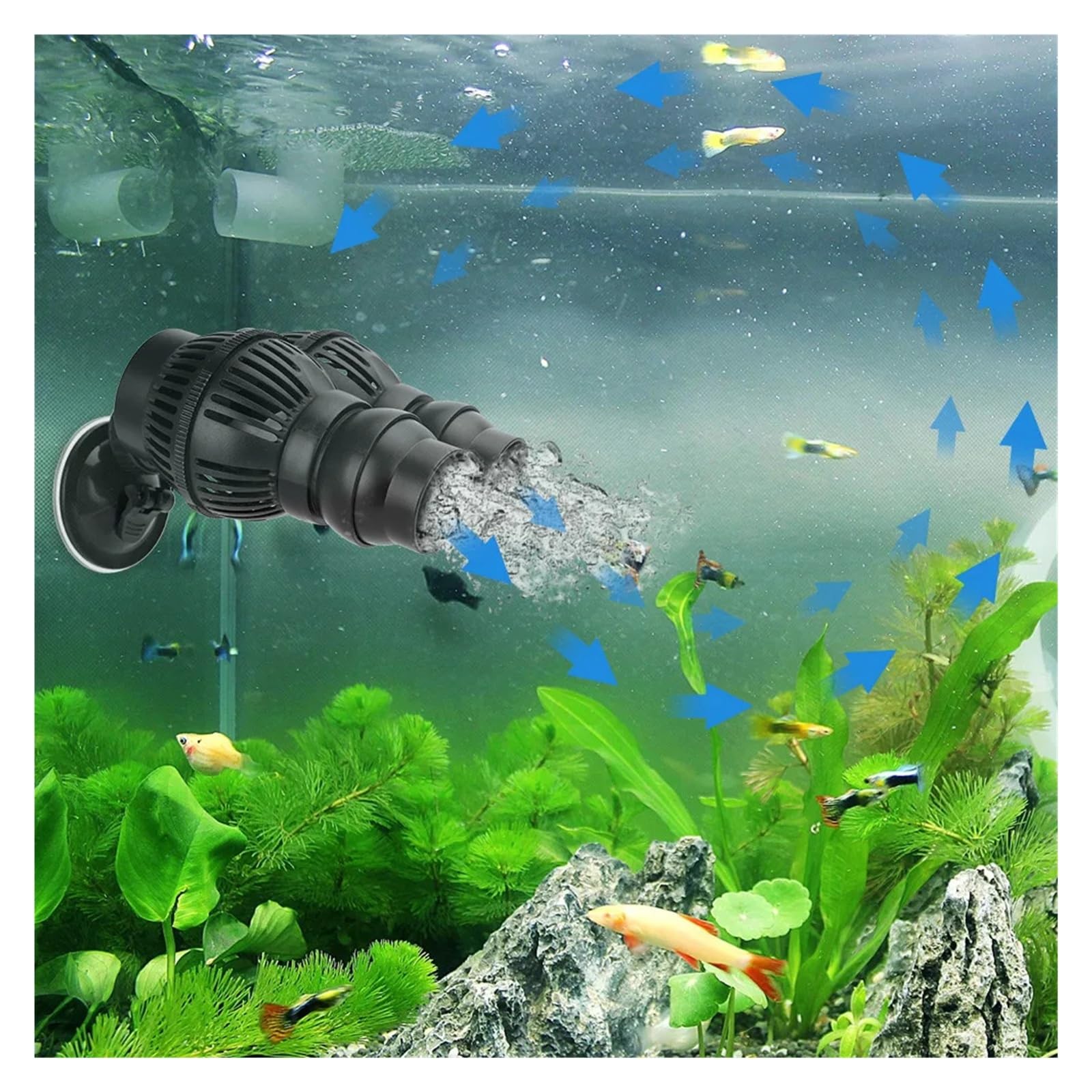 Bomba de Agua ultrasilenciosa de 220V Wavemaker for Acuario, Bomba de Acuario, Bomba de Flujo de 6W 12W 24W, Bomba de Surf(RS-108A 6W)