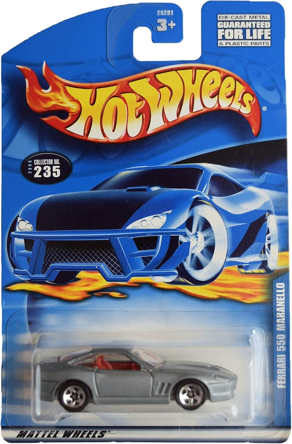 Hot Wheels [Ferrari 550 Maranello, Silver #235