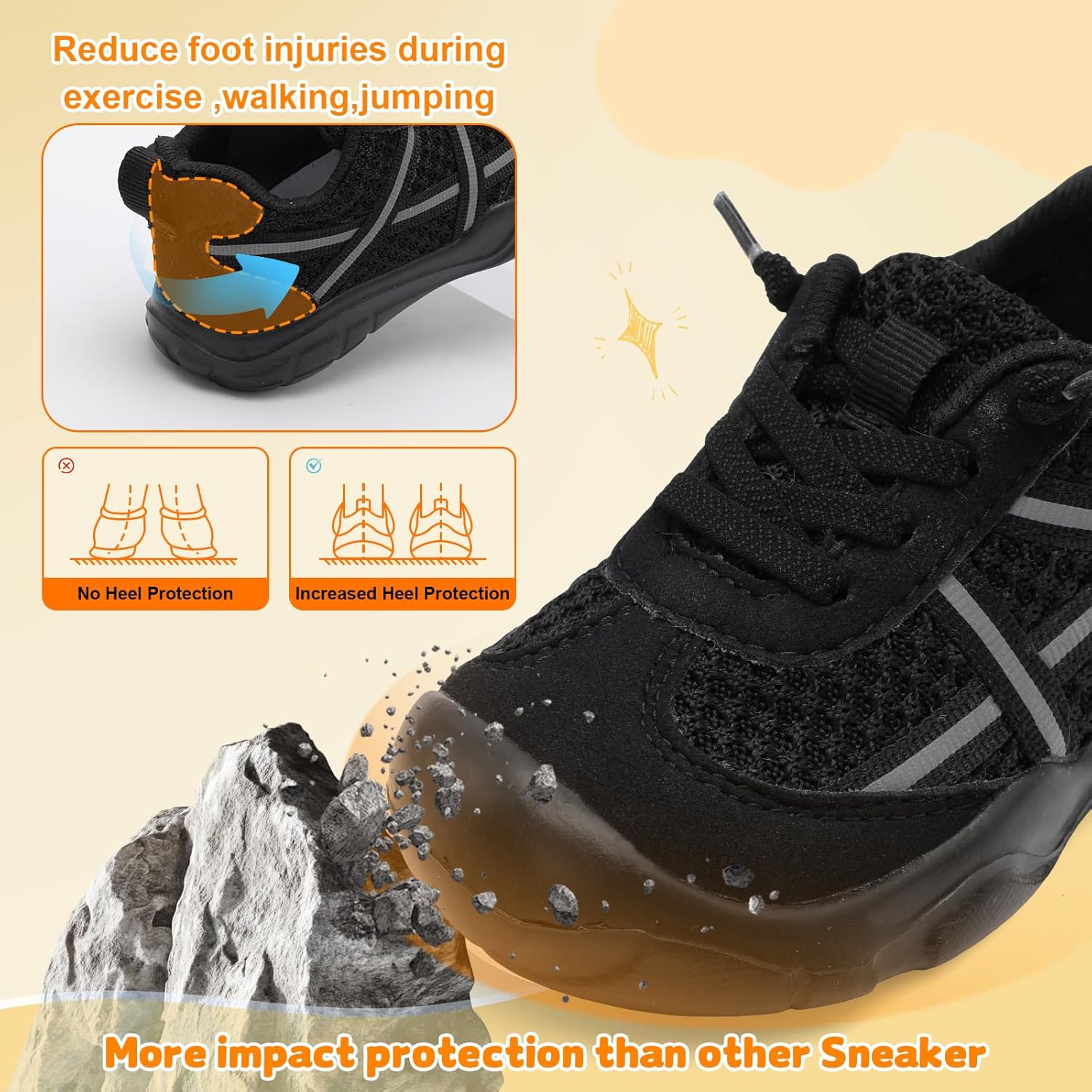 Besroad Toddler Shoes Boys Girls Barefoot Walking Shoes Kids Breathable Running Sneakers Slip On Tennis Shoes - Image 5