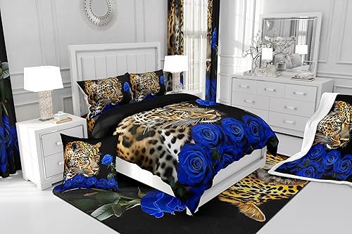 Miniatura 9 de Erosebridal Juego de ropa de cama con diseño de galaxia tamaño Queen, diseño de atrapasueños, diseño bohemio, estampado de dragón y plumas, ropa de