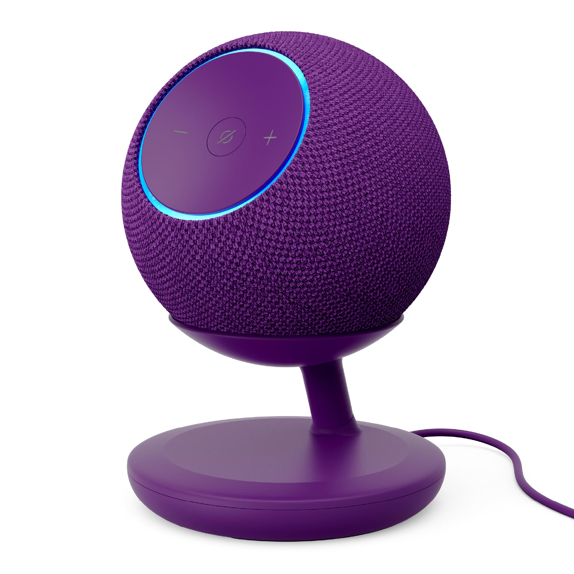 Echo Dot Max Bundle: Includes Amazon Echo Dot Max (newest model) | Amethyst and Stand with USB-C charging ports | Amethyst