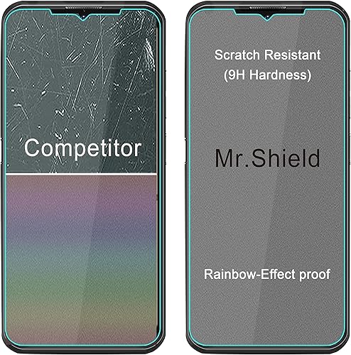 Miniatura 5 de Mr.Shield Paquete de 3 Protector de pantalla para Ulefone Armor 17 Pro vidrio templado vidrio japonés con dureza 9H Protector de pantalla