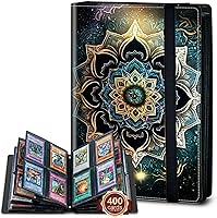 Vista 11 de Rossy Carpeta para tarjetas coleccionables, 9 bolsillos, impermeable, con 360 bolsillos laterales de carga para tarjetas deportivas y de fútbol