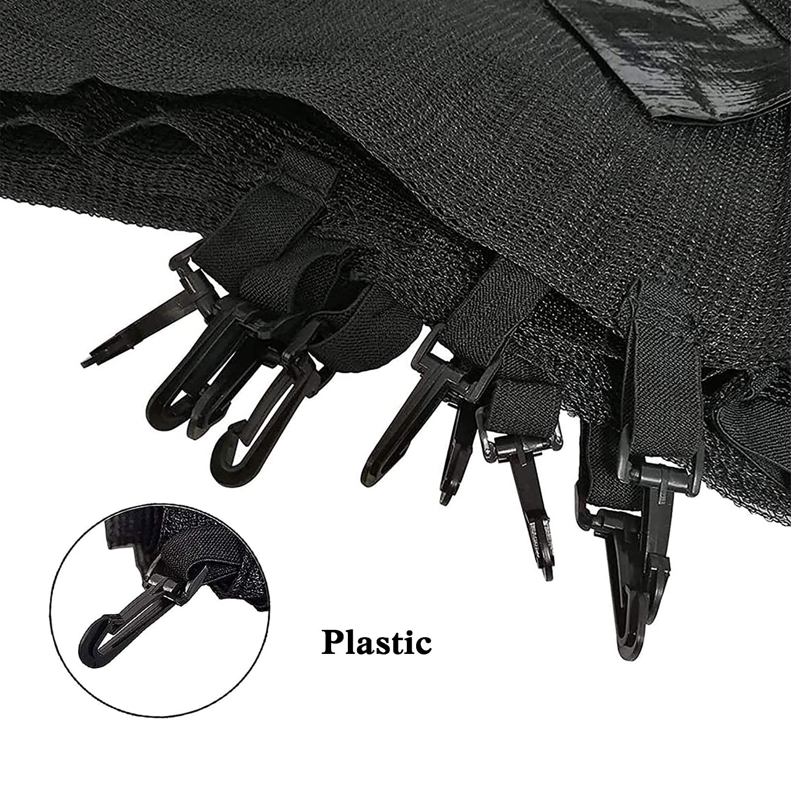 Rete Di Sicurezza Per Trampolino 12-15 Piedi – Recinzione Esterna HDPE Con 6/8 Poli