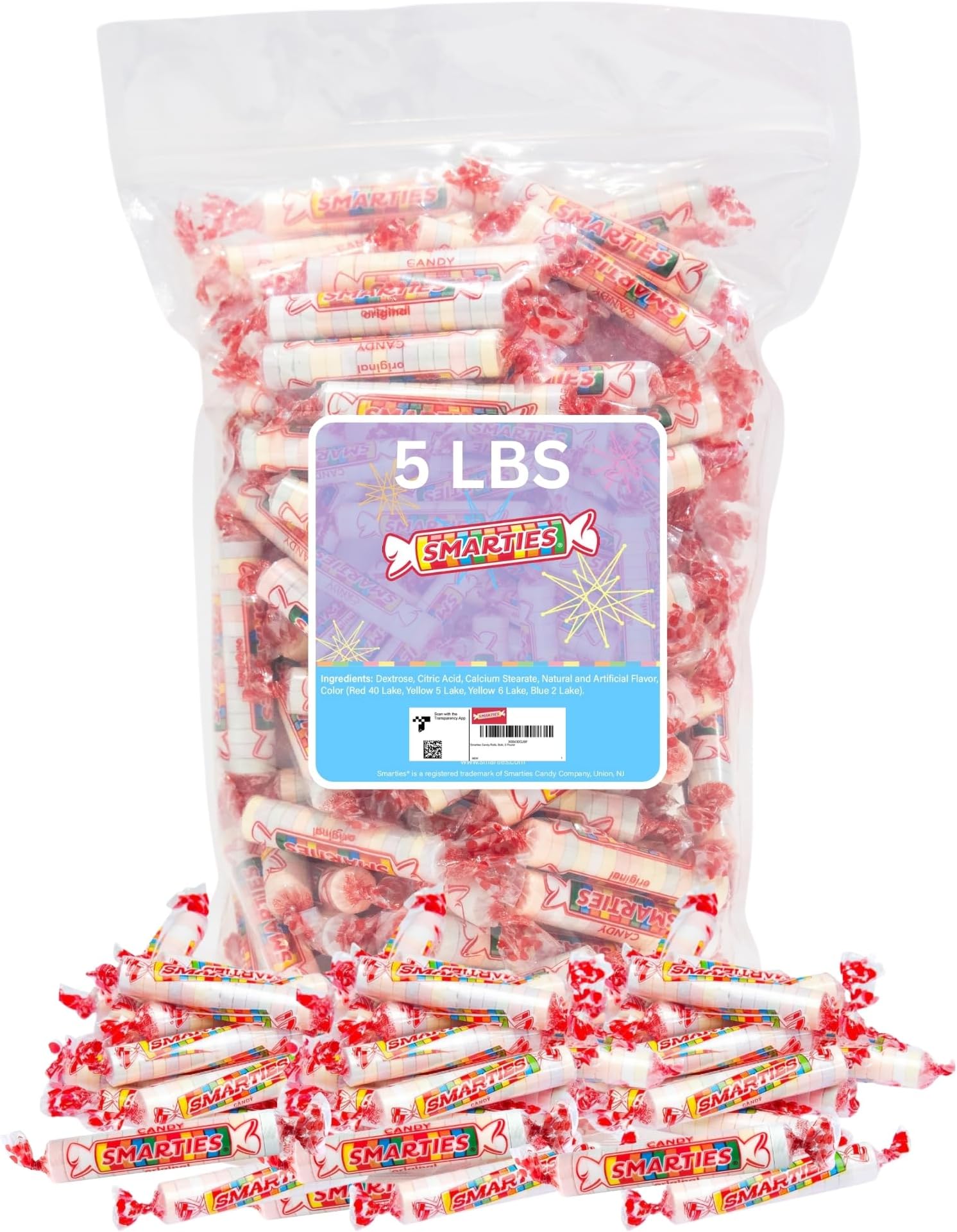 Candy Bulk Rolls Original Flavor - Gluten & Vegan Free - Classic Sweetness From Family Owned Company Since 1949, Peanut Free & Dairy Free - Perfect Halloween Candy - 5 Pound Bag