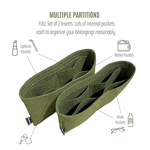 Miniatura 6 de Purse Organizer for Lv Capucines Bag Insert MM, Capucines BB Bag Organizer, Mini Capucines Organizer, Handmade Snug Sturdy 2mm Felt Full Set of 2