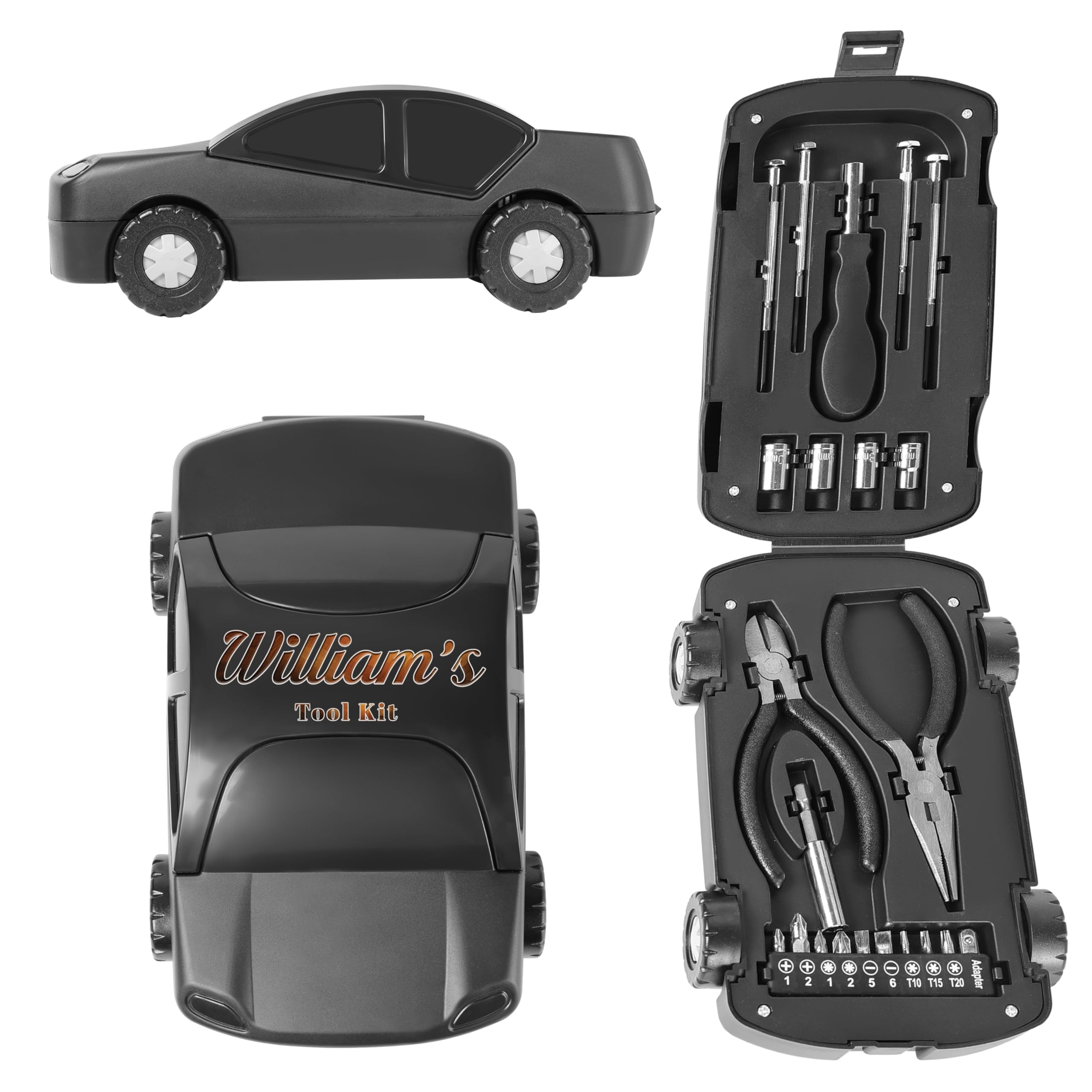 Personalised Car Tool Kit – Unique Multi Tool Gift for Him – Fun Christmas, Birthday & Father’s Day Present for Dad, Grandad, Husband or Son Style 2