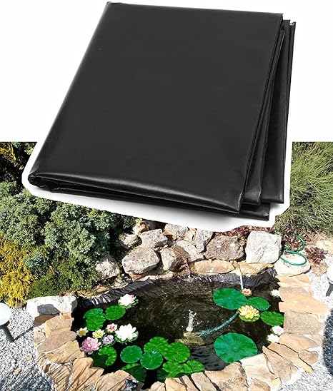 Image Large Plastic Pond Liner HDPE Waterproof Membrane for Fish Ponds, Streams Fountains and Water Gardens, 10x26ft 13x13ft 20x20ft 23x39ft 26x26ft 30x46ft 33x59ft 36x39ft 39x39ft 49x49ft Image Large Plastic Pond Liner HDPE Waterproof Membrane for Fish Ponds, Streams Fountains and Water Gardens, 10x26ft 13x13ft 20x20ft 23x39ft 26x26ft 30x46ft 33x59ft 36x39ft 39x39ft 49x49ft