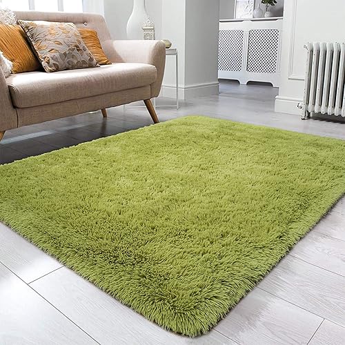 Miniatura 61 de Ompaa Alfombra Esponjosa, Alfombras de Área Súper Suaves y Peludas para Dormitorio y Sala de Estar - 6' x 9' Alfombra Grande de Felpa Peluda Shag