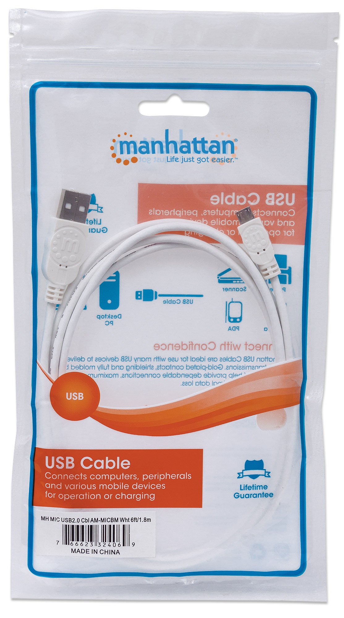 kenable 007629 Cavo di Alimentazione Nero 1 m USB A