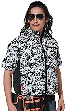 [2025 Strongest Work Clothes, Short Sleeve Vest] Air-conditioned Cooling Clothing, Strongest Cold Wind Clothing, UPF 50+ UV Protection, Water Repellent, Heatstroke Prevention, Unisex Work Clothes