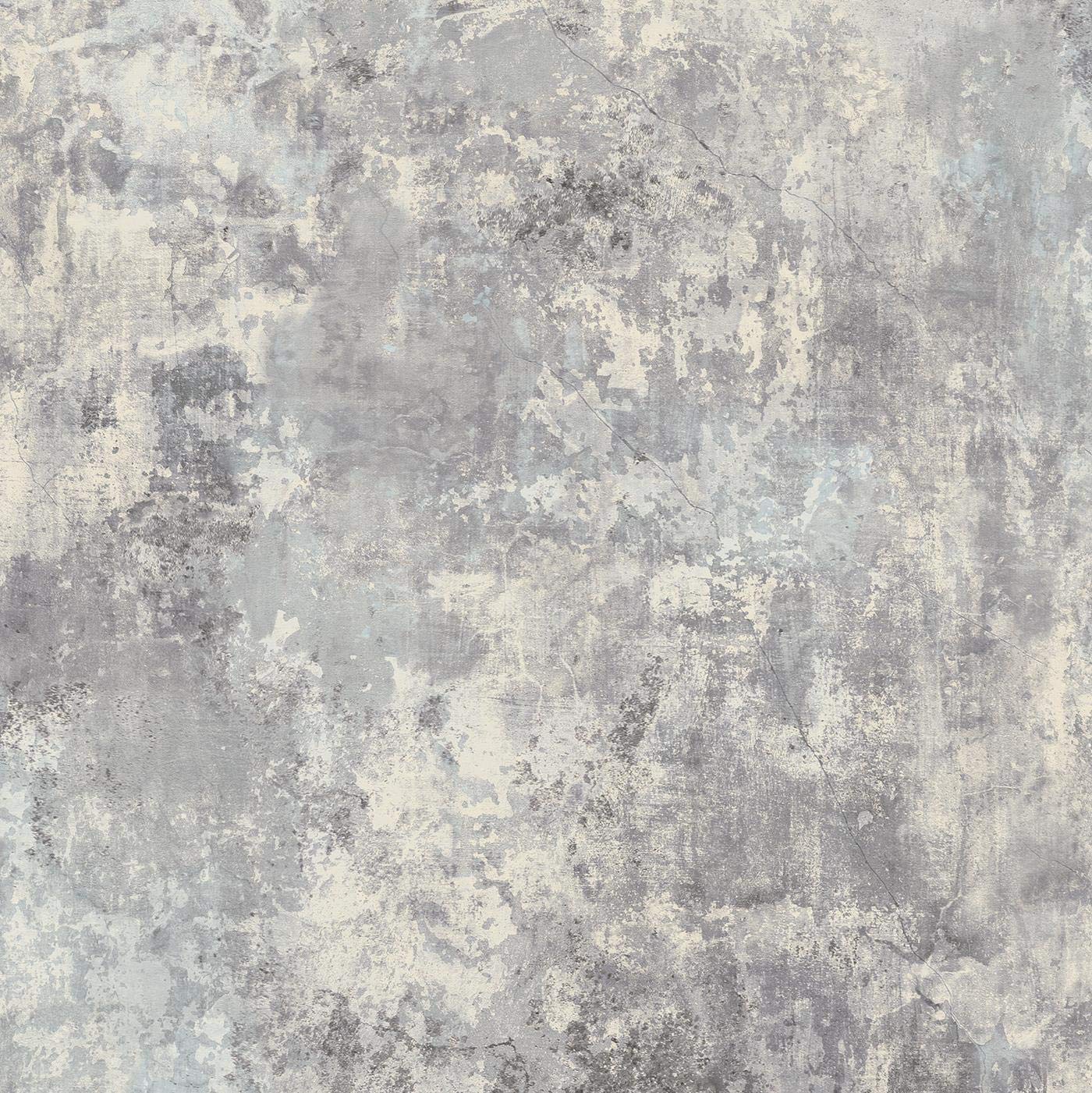 Yöl Light Grey Plaster Wallpaper Industrial Concrete Effect Textured Vinyl