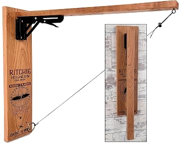 Personalized Wall Mount Ring and Hook Game, Solid Cherry, Personalized Folding Game