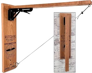 Custom Brew Gear Personalized Wall Mount Ring and Hook Game, Solid Cherry, Personalized Folding Game