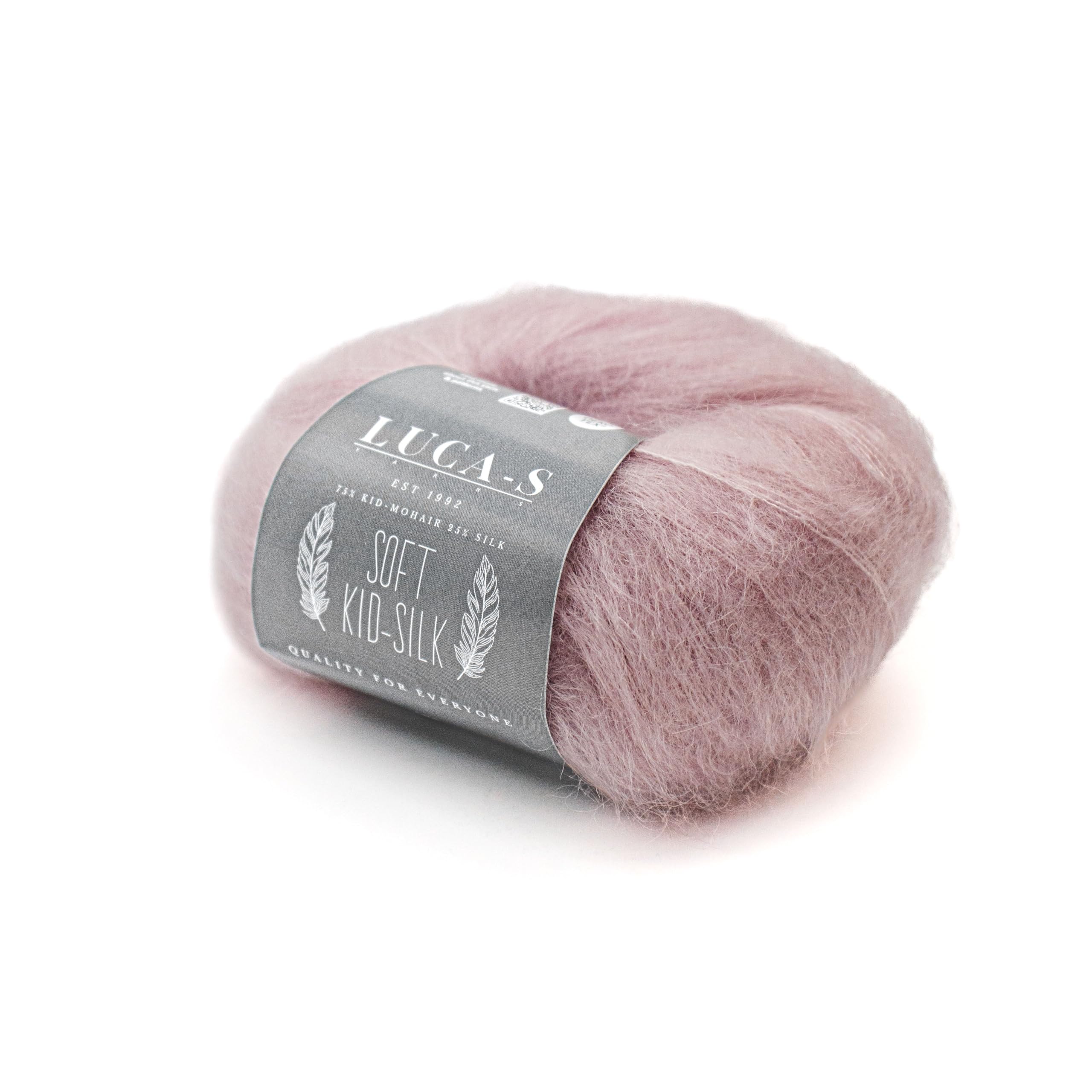Soft Kid Mohair & Silk Yarn for Knitting & Crochet, 75% Mohair 25% Silk, 25g 210m, Lace-Weight Fluffy and Soft Wool for Knitting - Image 3