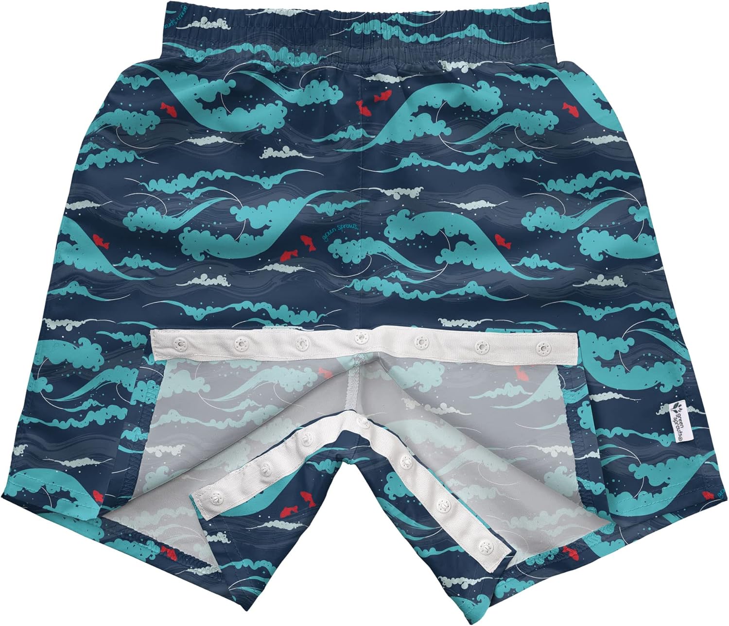 Vista 2 de i play. Bañador ecológico fácil de cambiar para niños