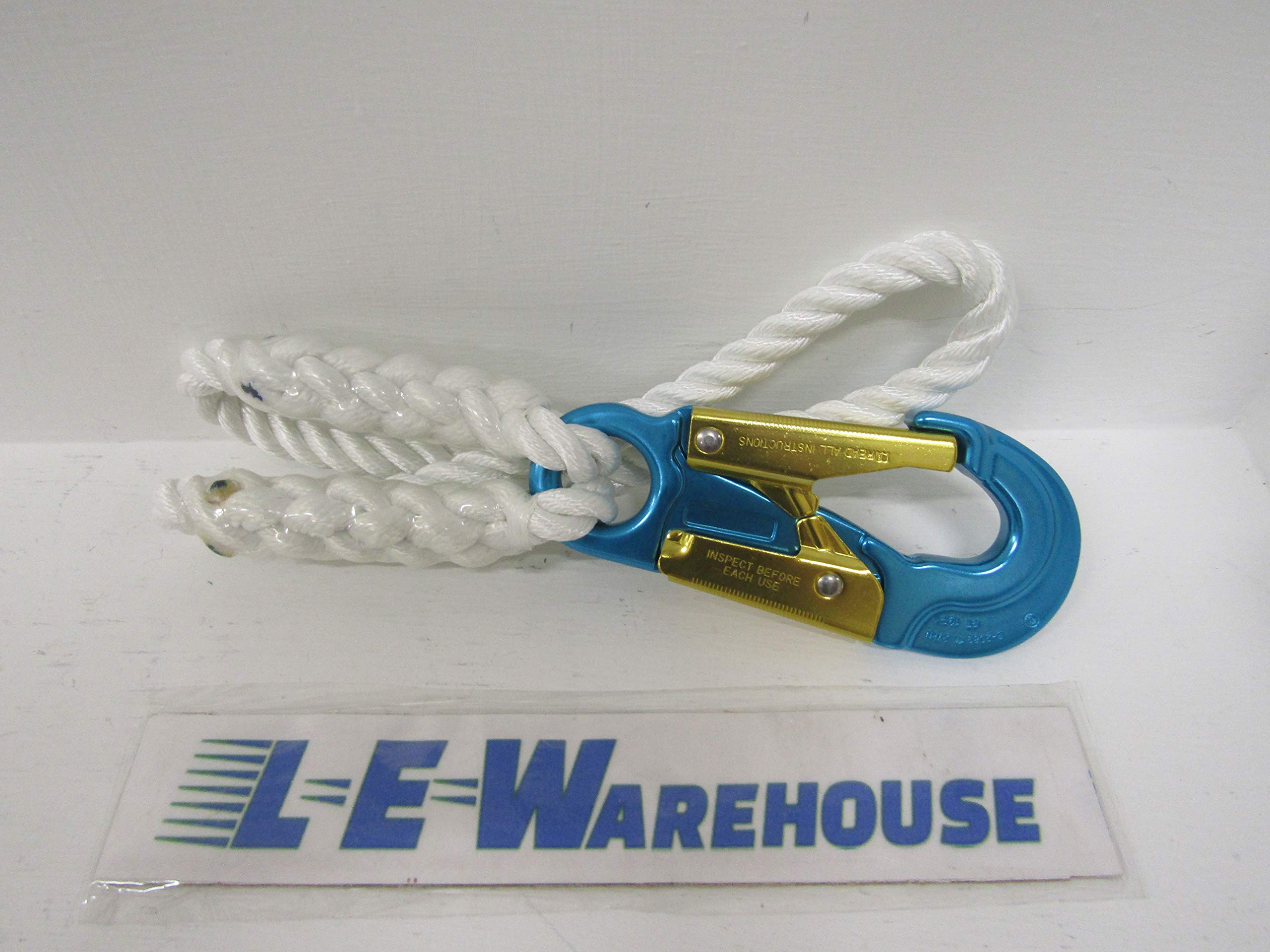 Climb Right Hip PRUSIK- 1/2 X 20 Blue Aluminum Safety Hook