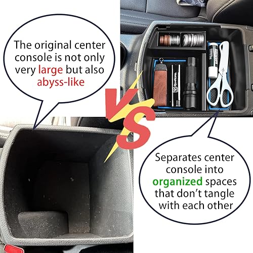 Vista 16 de RUNROAD Bandeja organizadora de consola central compatible con accesorios Kia Seltos 2020 2021 2022 2022 2023 2024 2025 2026, bandeja de inserción