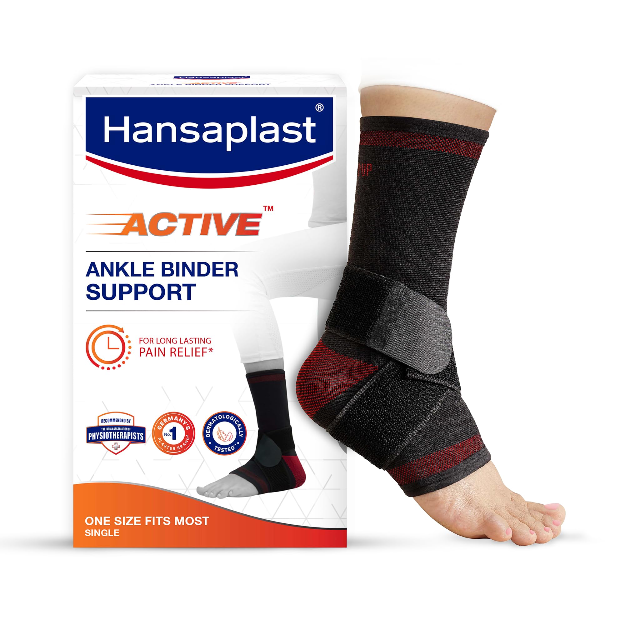 Hansaplast Active Ankle Binder Support for Men & Women | 1 Unit | One Size Fits Most | Ankle Brace for Long Lasting Pain Relief , Stability & Targeted Compression | Skin Friendly Ankle Support with Comfortable Fit | Instability, Sprain, Strain, Preve (B0CMQ3PMP4) Amazon Price History, Amazon Price Tracker