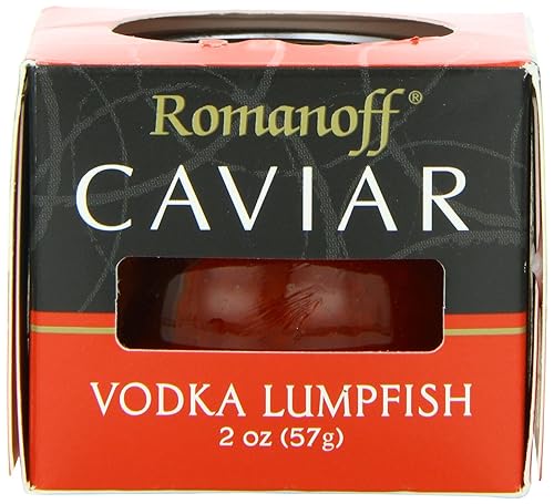 Romanoff Caviar Vodka tarros de Lumpfish Caviar 2-Ounce 4unidades color rojo
