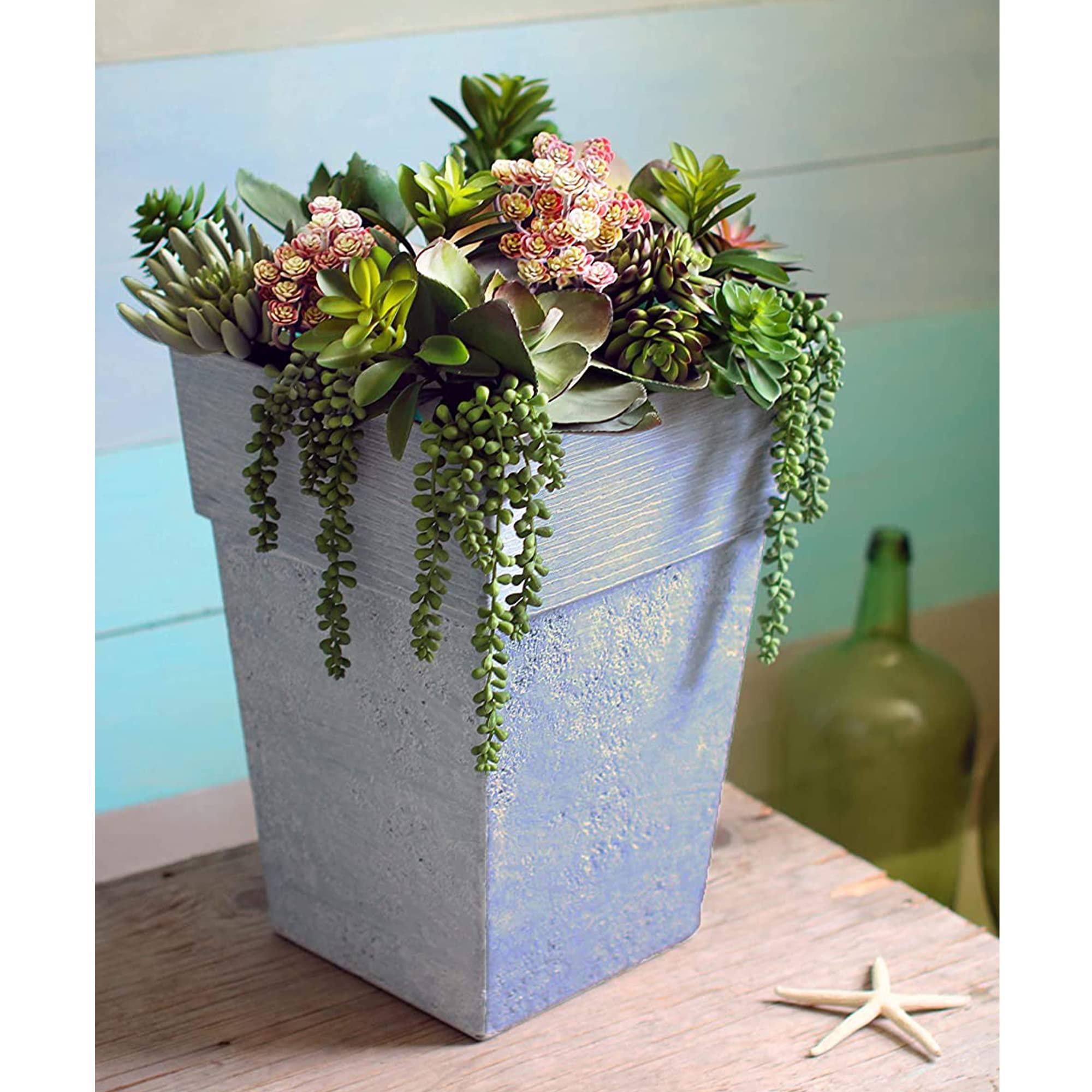 Amazon.com : The HC Companies 18 Inch Avino Tall Square Planter