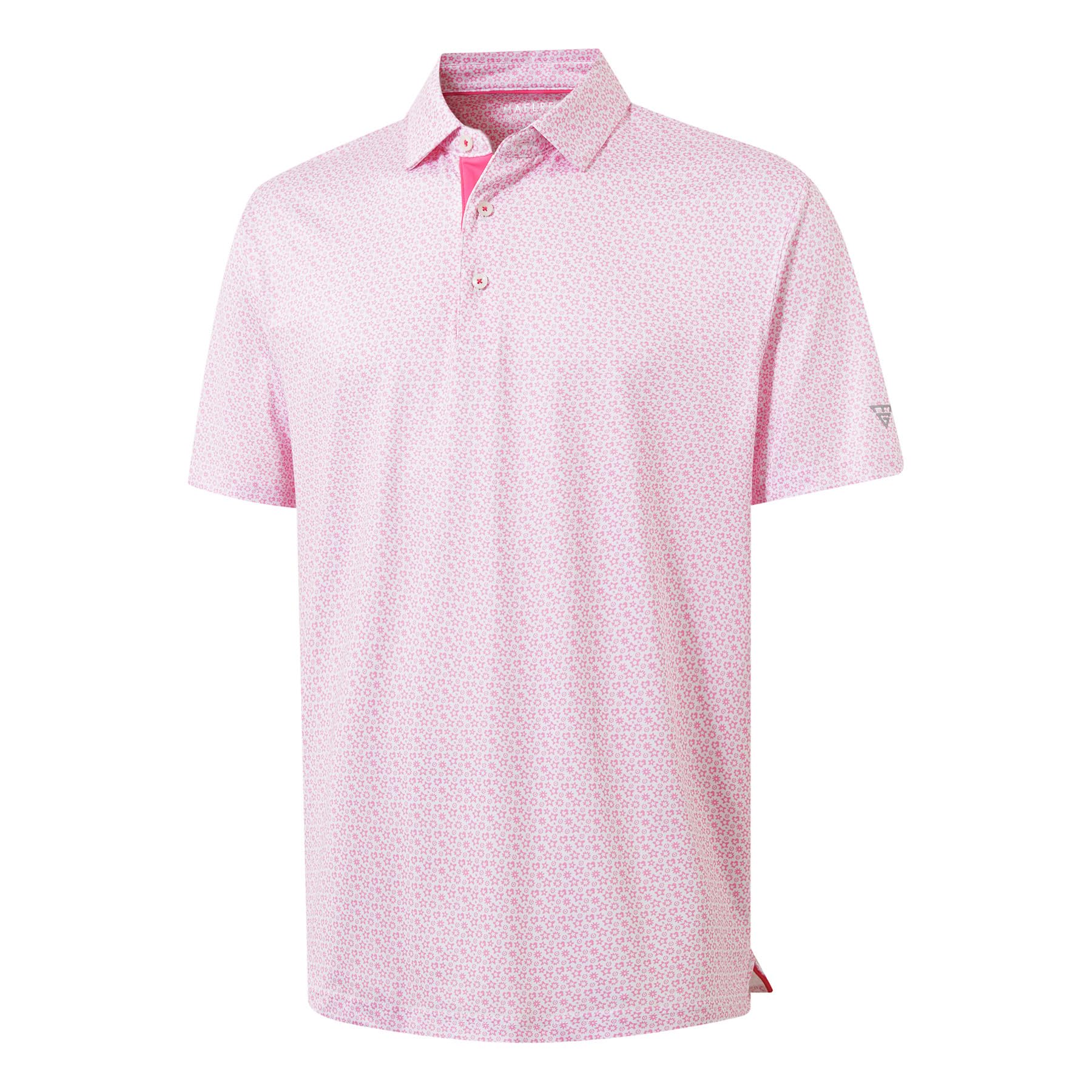 M MAELREG Mens Golf Shirt Short Sleeve Dry Fit Print Moisture Wicking Performance Patterns Collared Polo Shirt — view 32