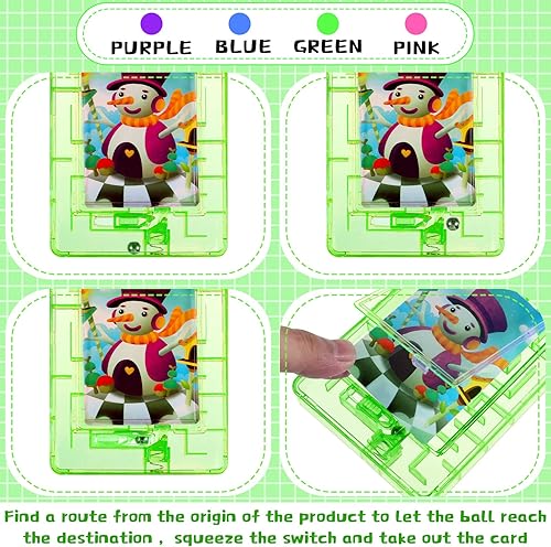 Miniatura 5 de Caja de regalo de 8 piezas de rompecabezas de laberinto de dinero, soporte de tarjeta de plástico, juego de máquina de pinball, regalo en efectivo,