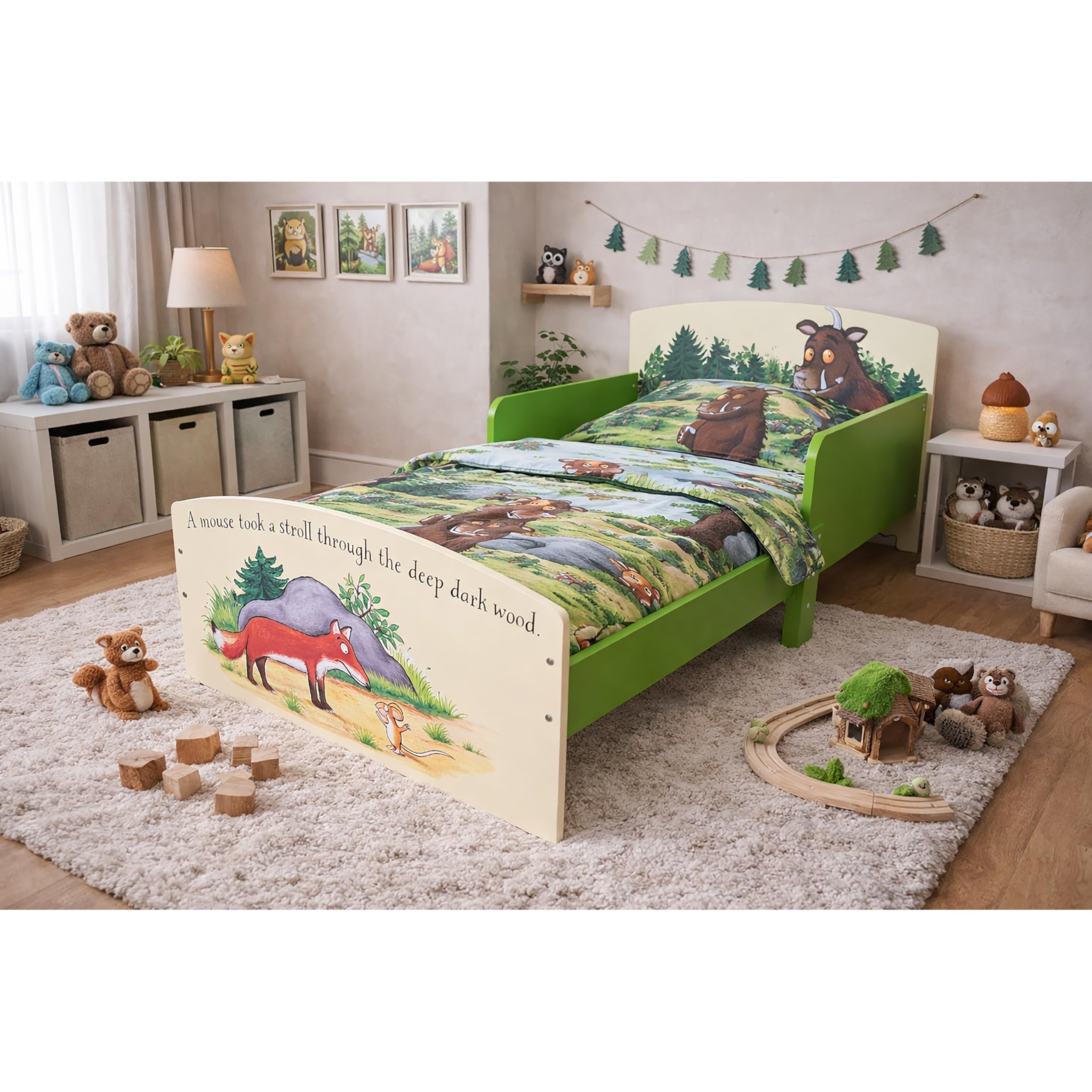 B&Q -  Gruffalo Kids Toddler Bed Frame With Safety Rails