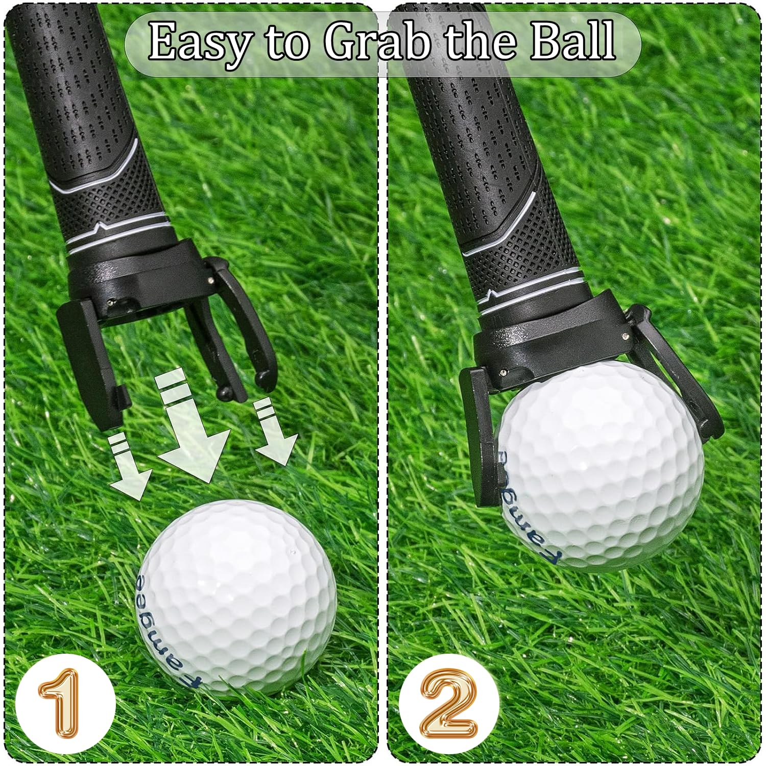 5 Pz Mini Raccoglitore di Putter, Strumento per Il Recupero delle Palline da Golf, Dispositivo ad Aspirazione per Golf, Raccoltore di Palline da Golf in Plastica, Accessori da Golf a Ventosa