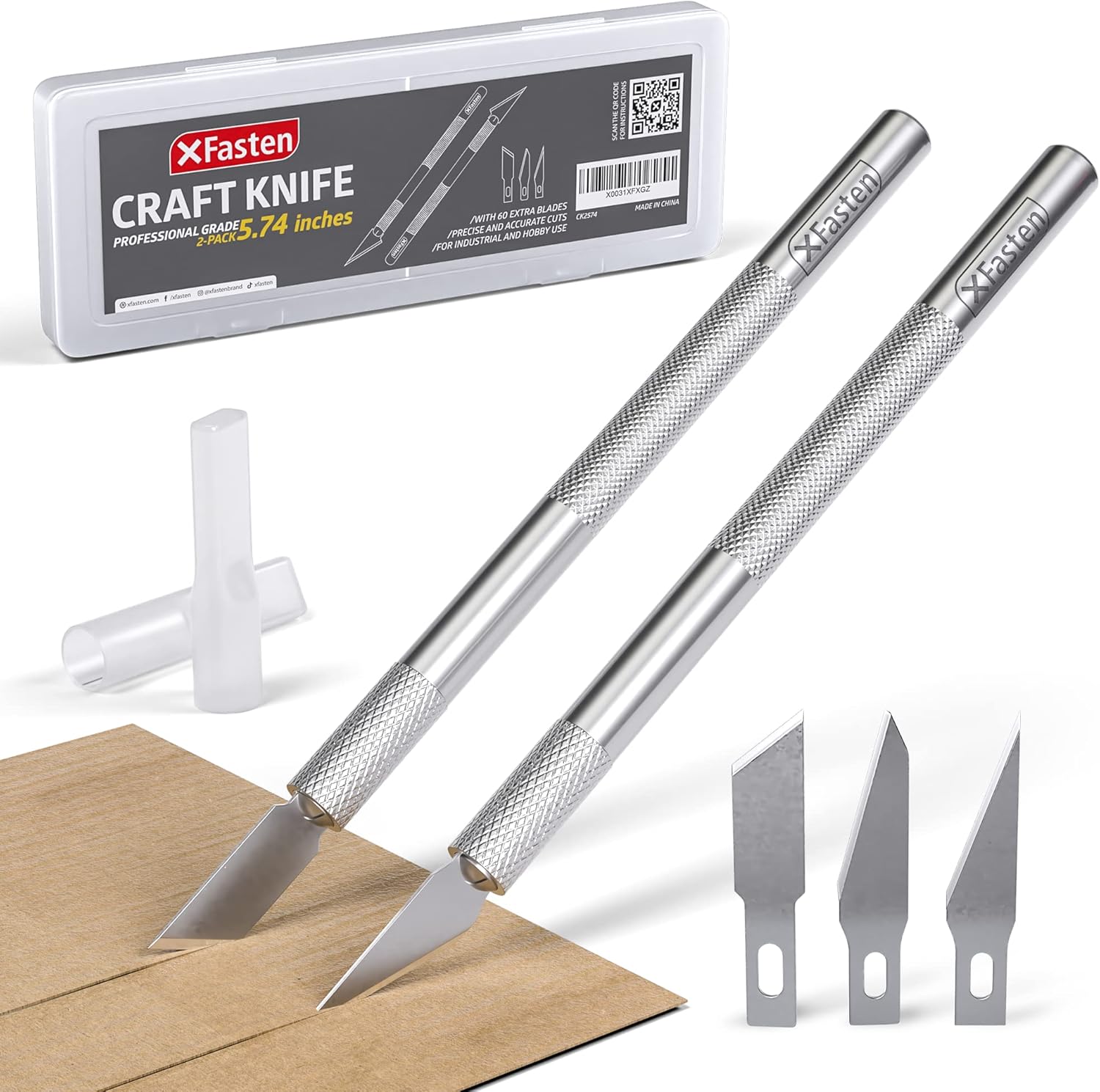 XFasten Exacto Knife Set of 2 Exacto Knives for Crafting