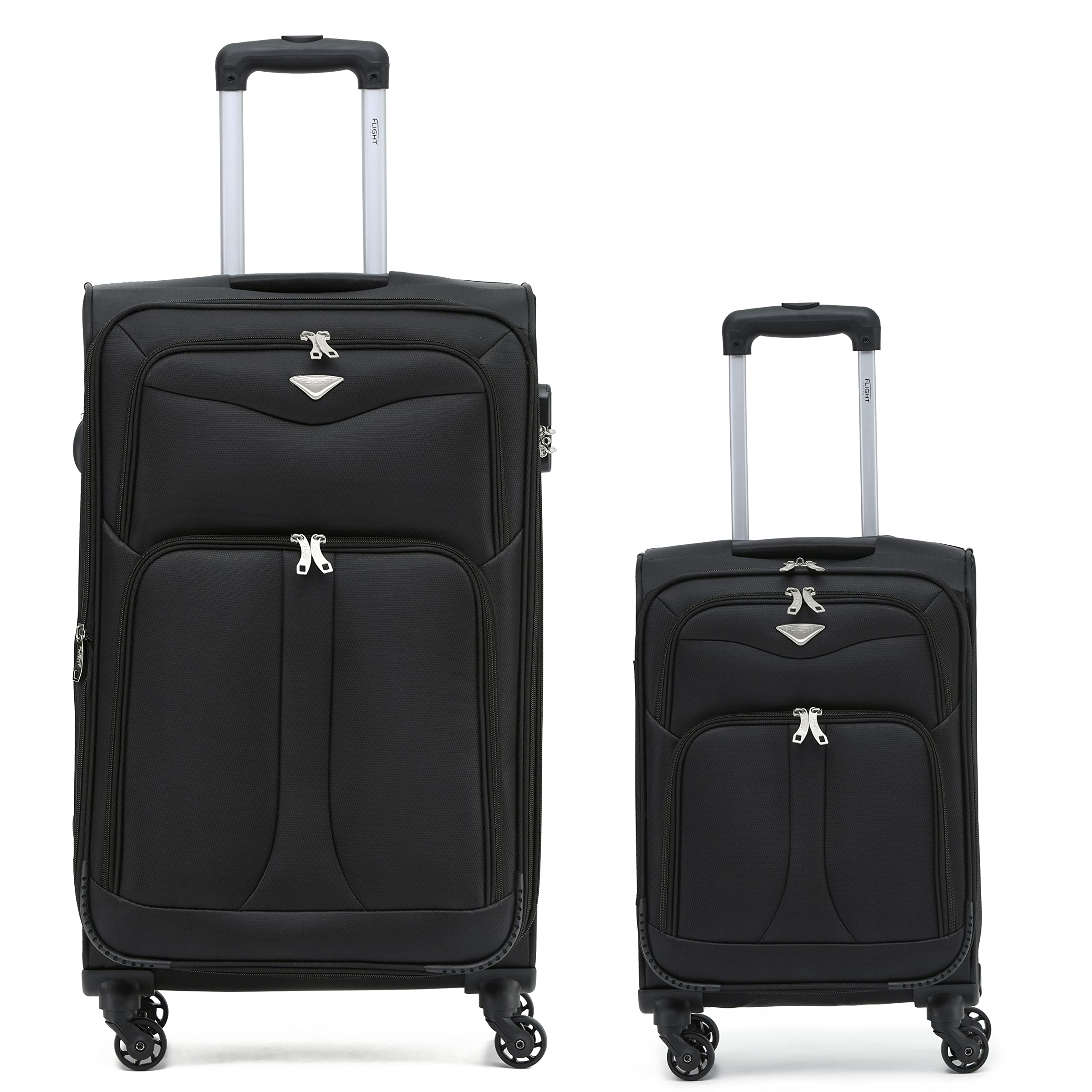Flight Knight Lightweight 4 Wheel 800D Soft Case Suitcases Anti Crack Cabin & Hold Luggage Options Approved for Over 100 Airlines Including easyJet, BA & Many More! — view 32