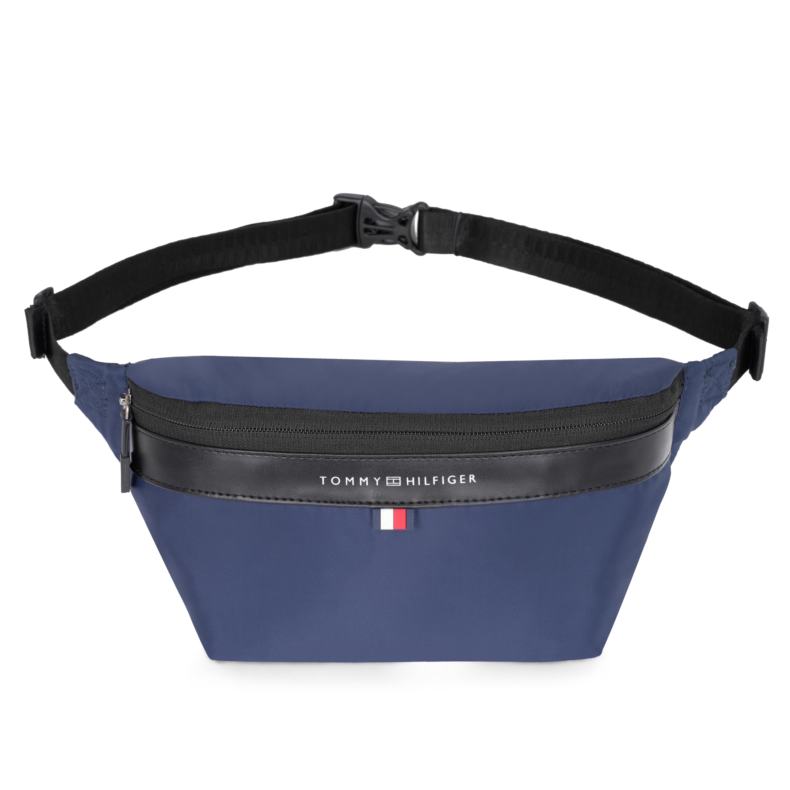 Greenbelt Unisex Waist Pouch - Navy+Black | Adjustable Waist Strap & Branded Pullers All Over with Net Pockets Inside | 1 Compartment | 3 L Capacity | Water Resistant-image-32