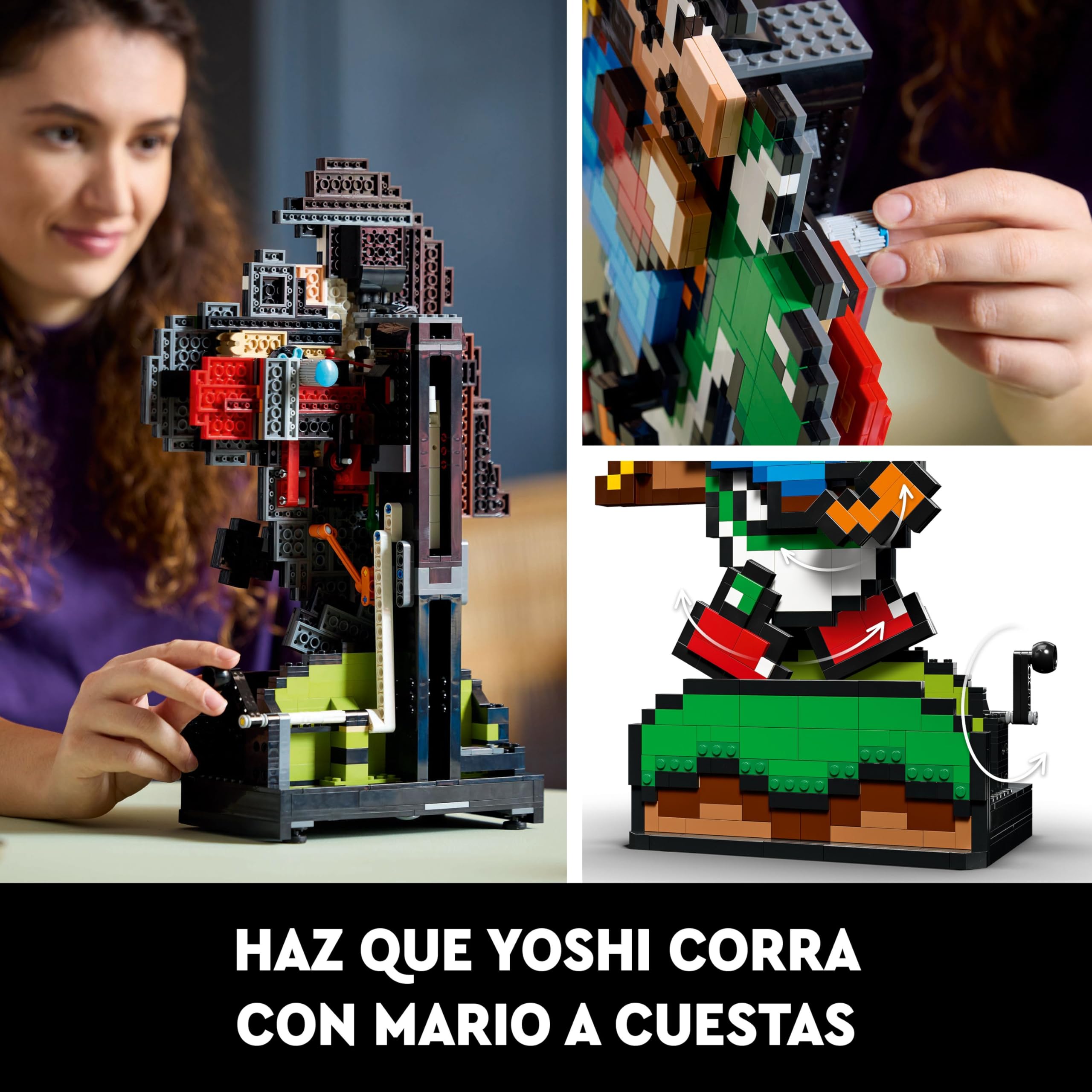 LEGO Super Mario World: Mario y Yoshi Kit de Maquetas para Adultos para Colección de Nintendo, Figuras Pixeladas, Regalo para Hombres y Mujeres, Decoración del Hogar y la Oficina 71438