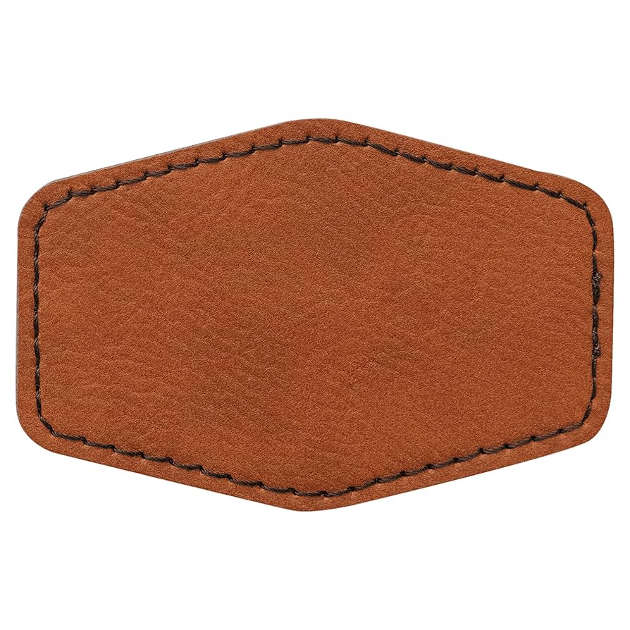 Amazon.com: Hexagon Laserable Leatherette Patch with