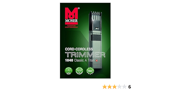 moser trimmer 1040 classic a titan