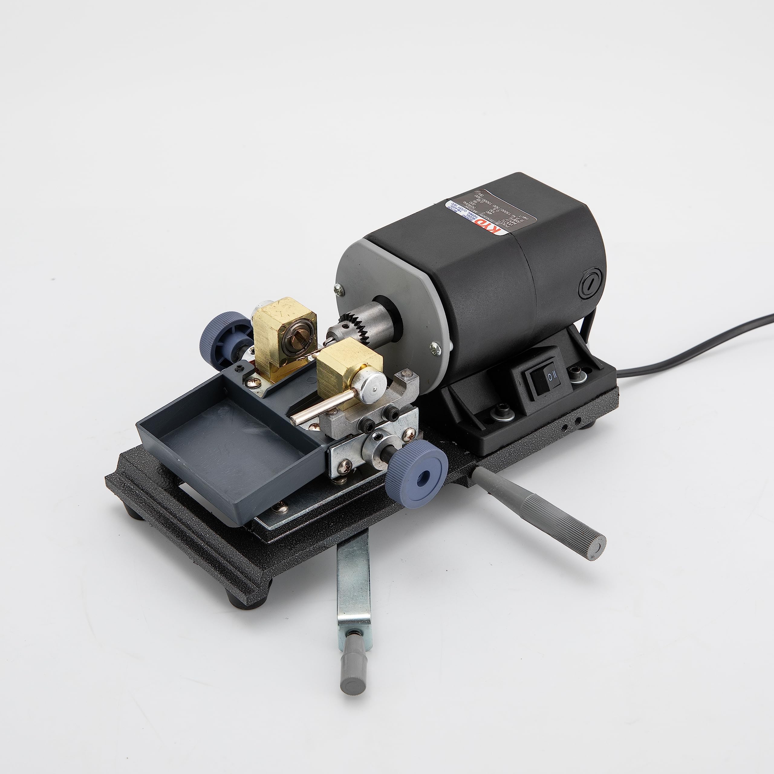 Perlenbohrmaschine Perlen Drilling Holing Maschinen für Perlen von 0,16-1,4in Einstellbar Perlen Lochmaschine 60-360W (Schwarz)