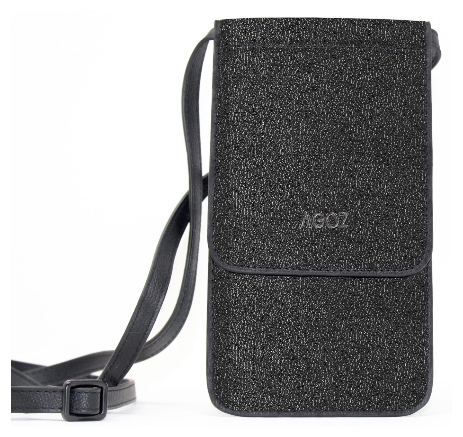 AGOZ Crossbody Cell Phone Purse Wallet Sling Bag Shoulder Strap for Apple iPhone