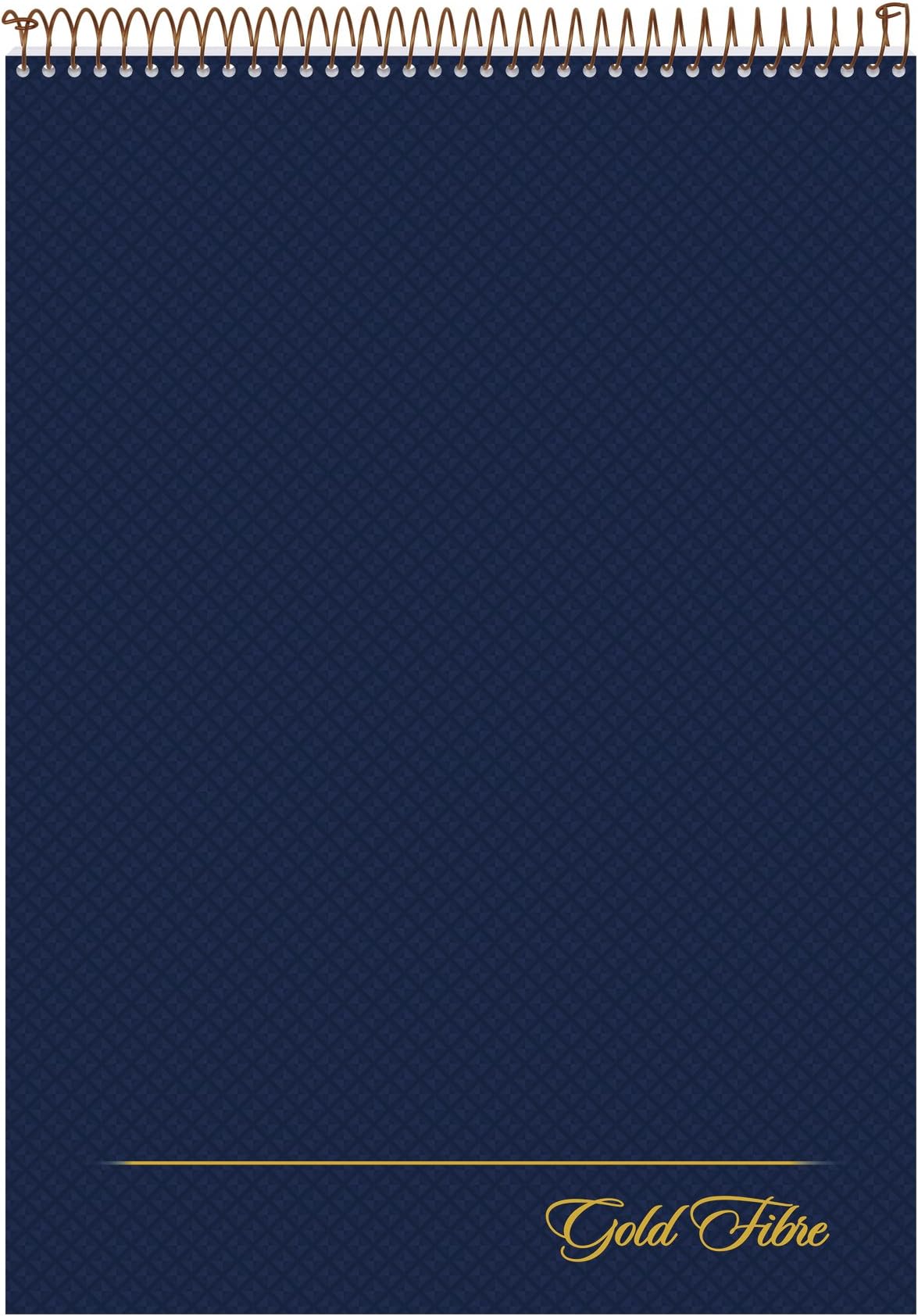 AMPAD Gold Fibre Project Planner, Top-Wire Bound, 8-1/2" x 11-3/4", Project Rule, Navy Cover, 70 Sheets (20-815) , White