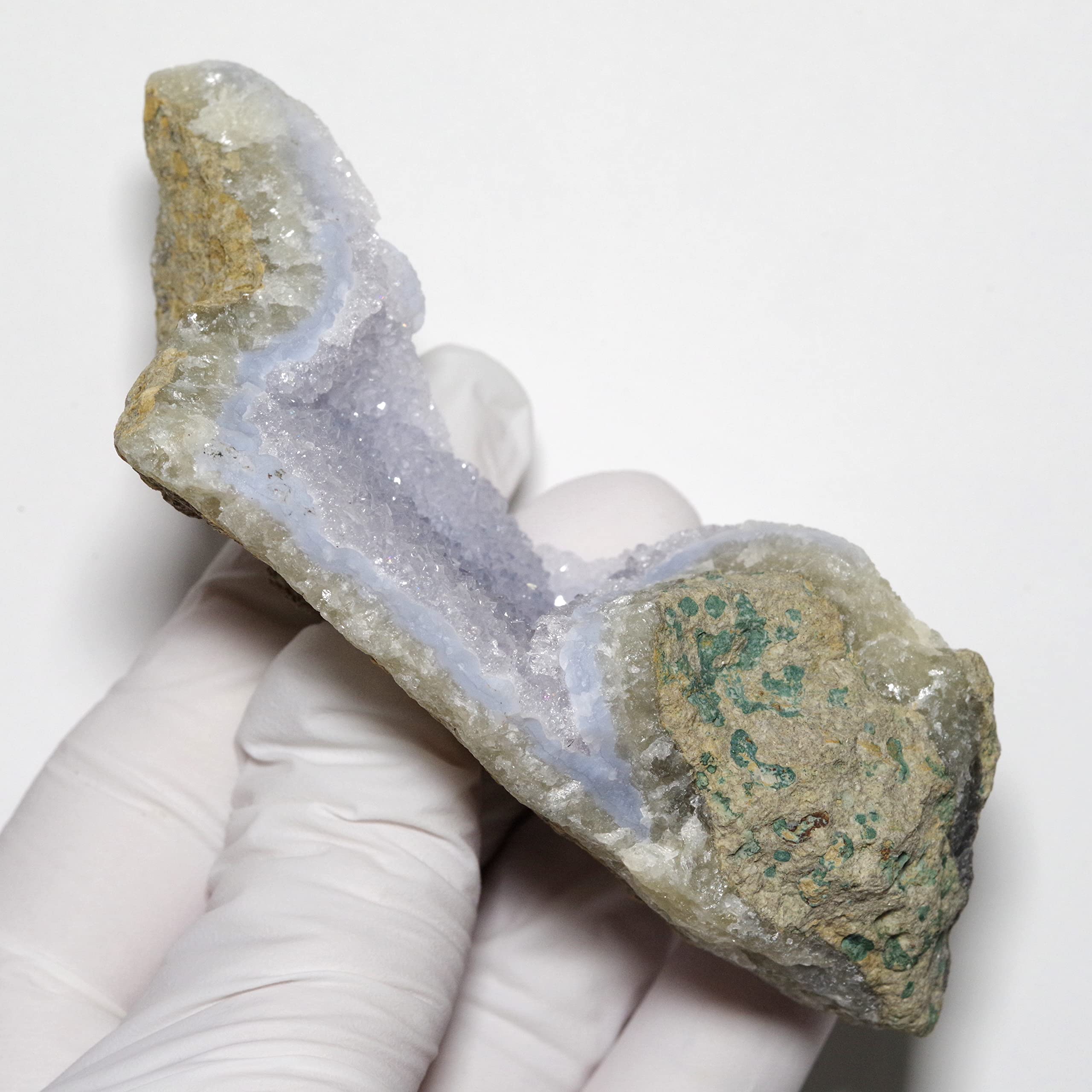Amazon | [N2 stone Natural] 天然鉱物 ブルーレースアゲート