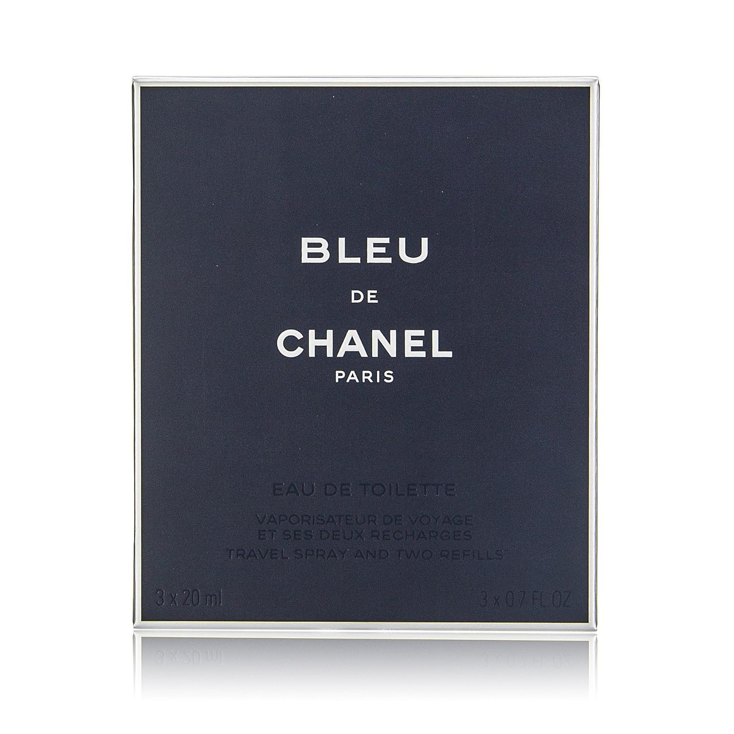 Chanel Bleu De Chanel Eau De Toilette Travel Spray & Two Refills - 3x20ml/0.7oz