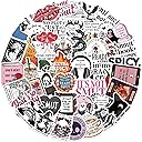 50PCS Smutty Book Stickers for Kindle Adult,Bookish Smut Reading Booktok Dark Romance Case Journal Water Bottle Sticker Spicy Lover Gift Funny Aesthetic Pink Laptop Phone Decal Decor (Bookish)