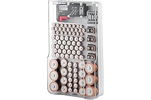 Ultimate Battery Organizer and Tester Case: Store and Test 93 Batteries Effortlessly