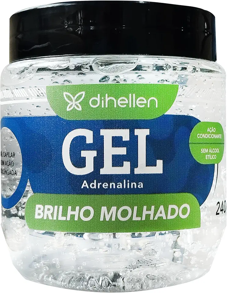 Di Hellen Cosméticos Gel Brilho Molhado Adrenalina Sem Álcool Incolor