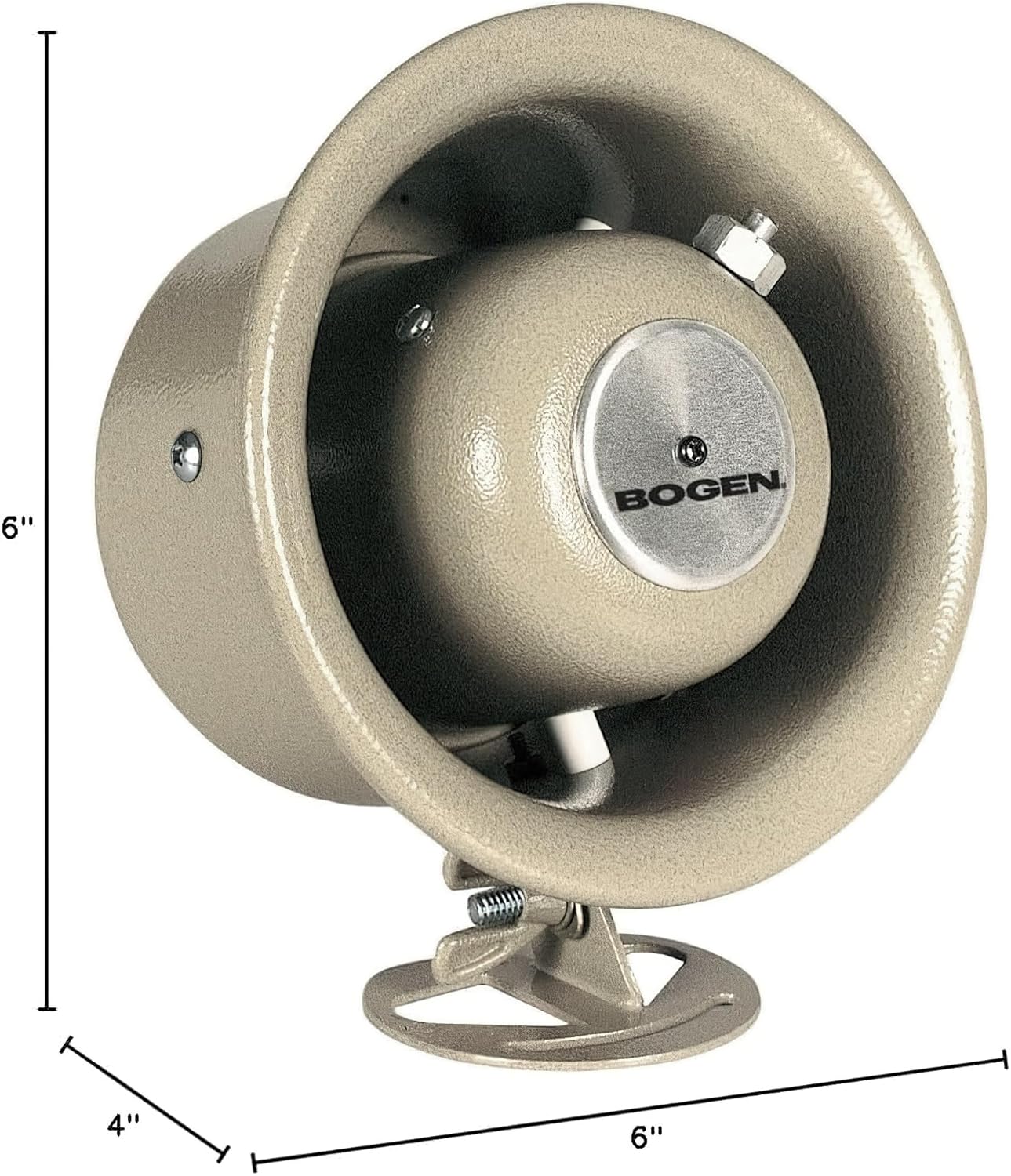 Bogen SPT5A Horn Loudspeaker; 7.5 Watt 70V Paging Speaker; Multi Tap 7.5, 5, 2.5, 1.25, 0.65W; Weather Resistant PA Horn; Commercial Audio Speaker