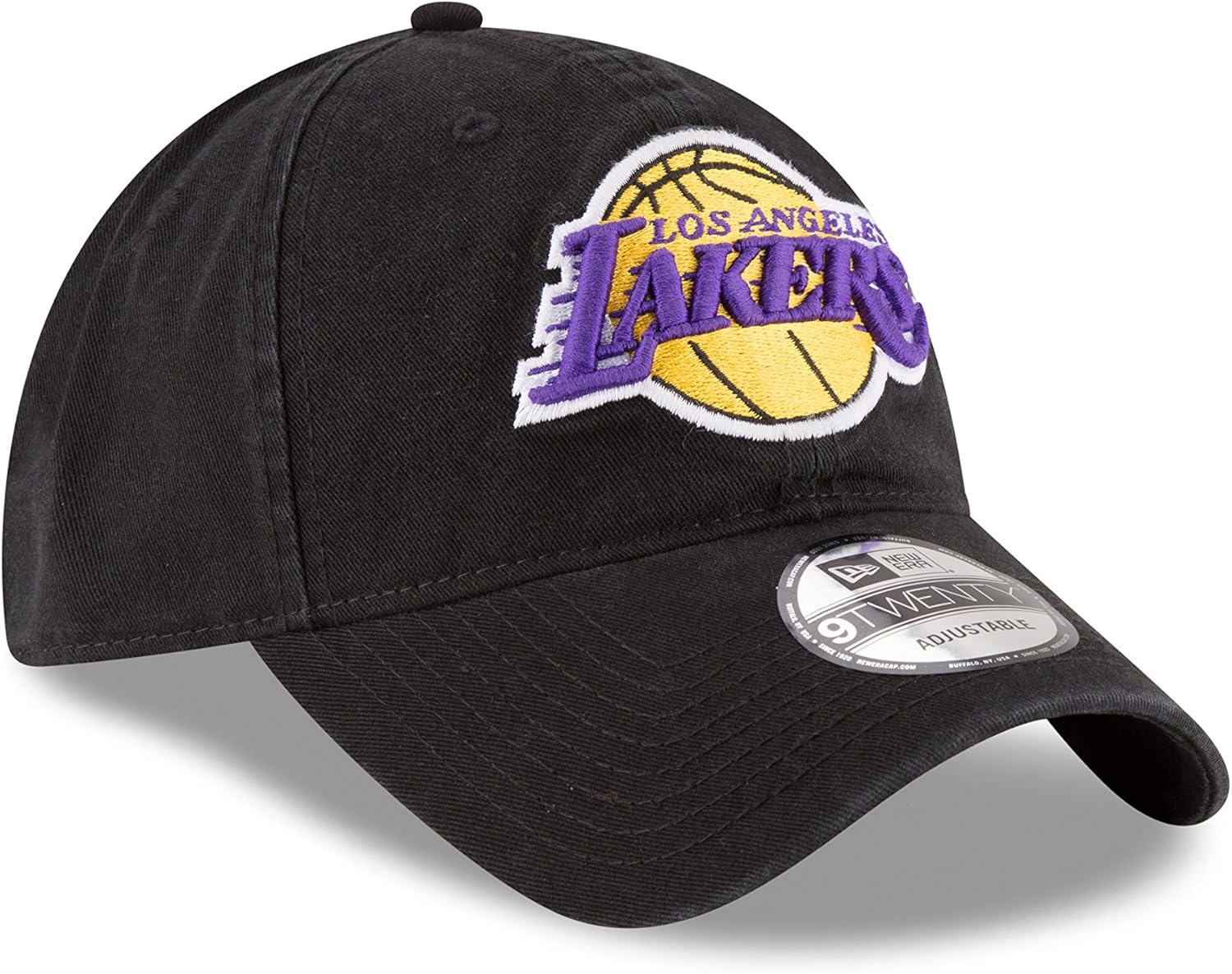 NBA Los Angeles Lakers Core Classic 9Twenty Adjustable Cap, Black, One Size - Image 4