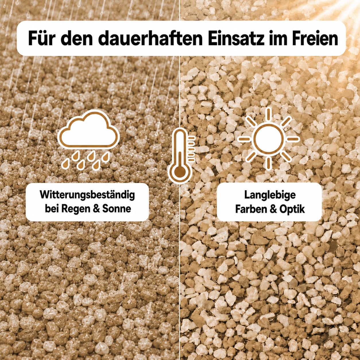 Steinfolie Sandfarben für Teichrand & Bachlauf 0,6 m x 4 m